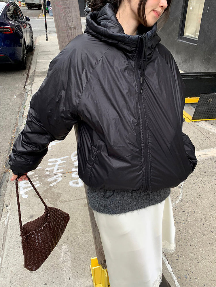 光澤感蕾絲邊不對稱細節半裙