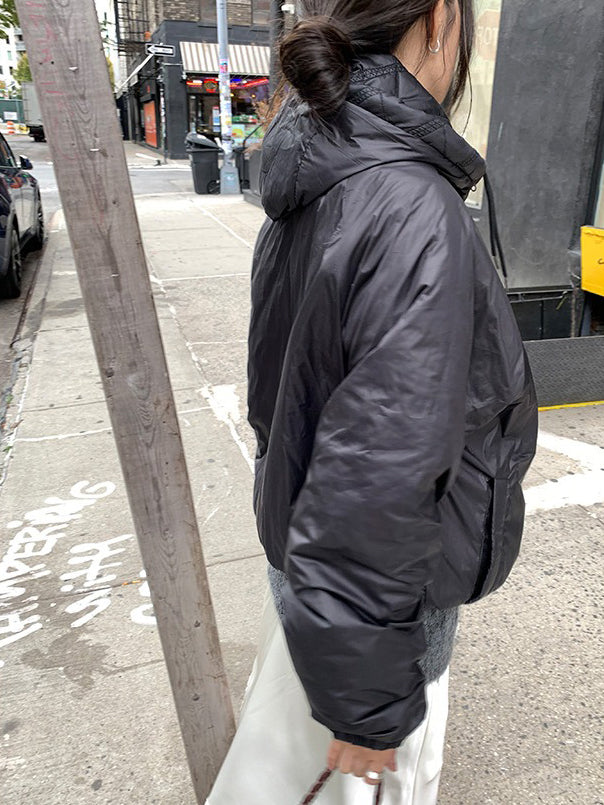 光澤感蕾絲邊不對稱細節半裙