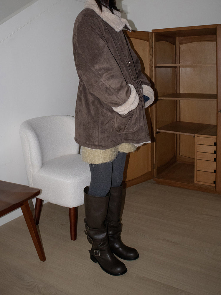 側扣細節率性長靴