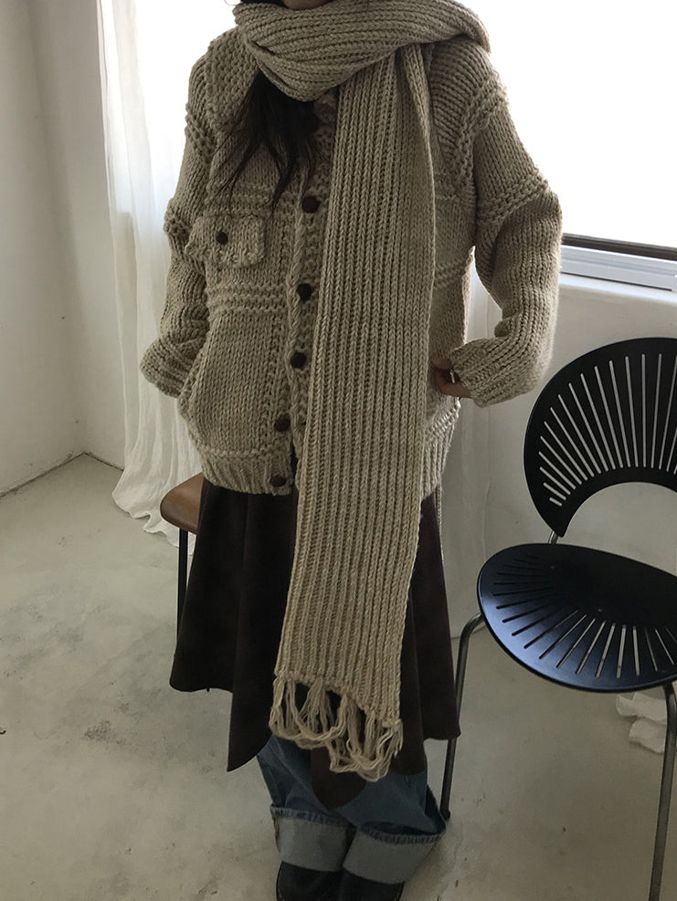 復古美色率性牛仔闊褲