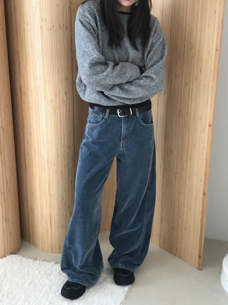 美色燈芯絨質感牛仔褲