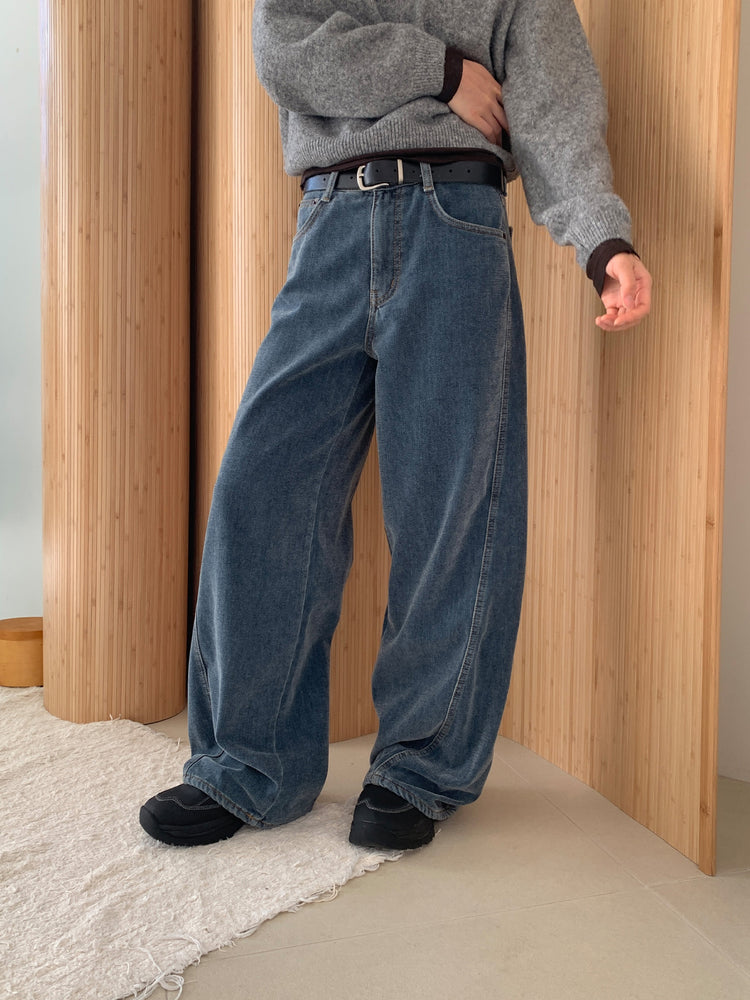 美色燈芯絨質感牛仔褲