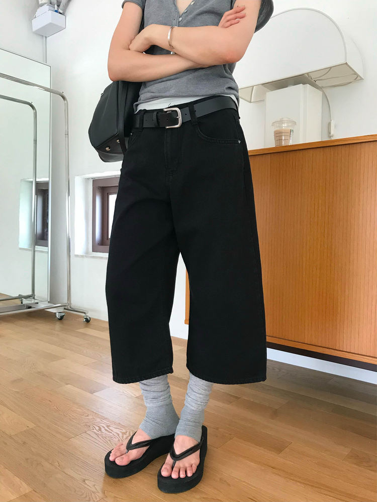 捲邊露趾中長襪