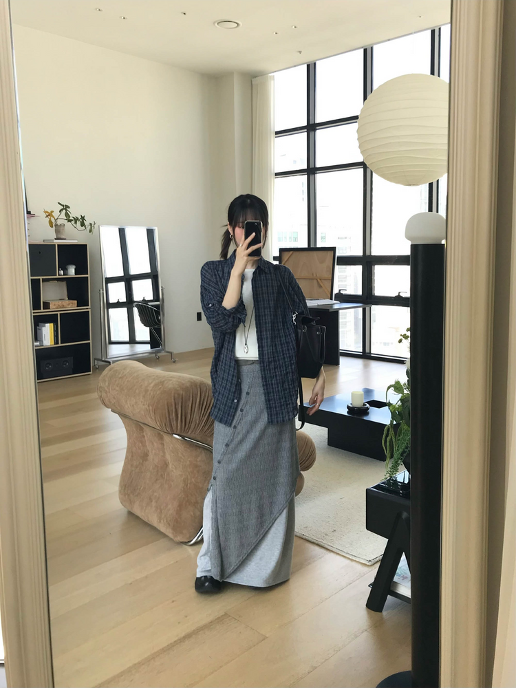 削肩細帶針織背心