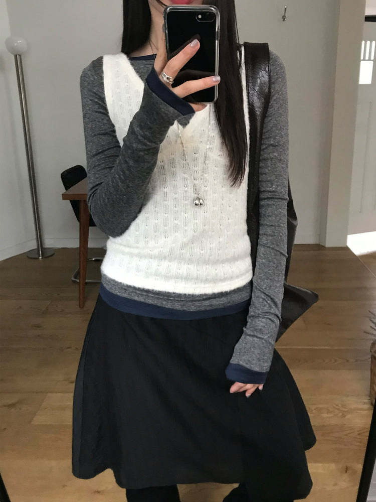 紋理寬肩帶容量袋