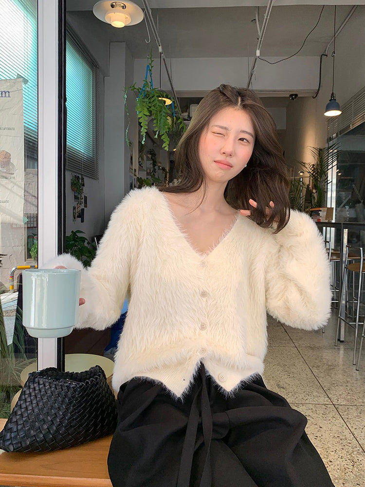 美色親膚毛絨質感外套