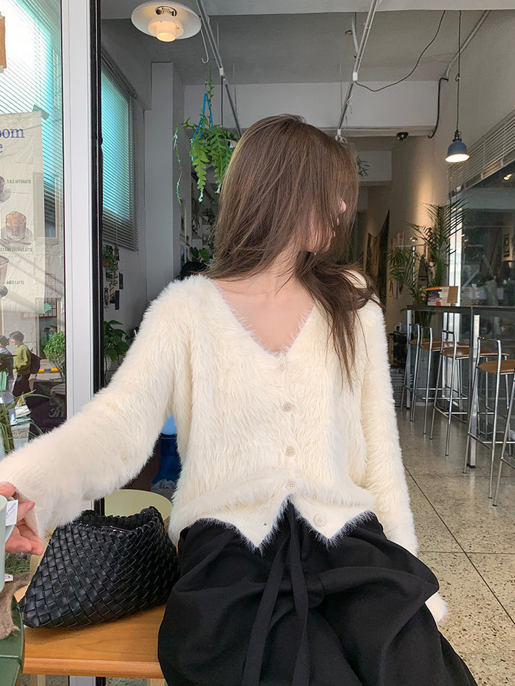 美色親膚毛絨質感外套