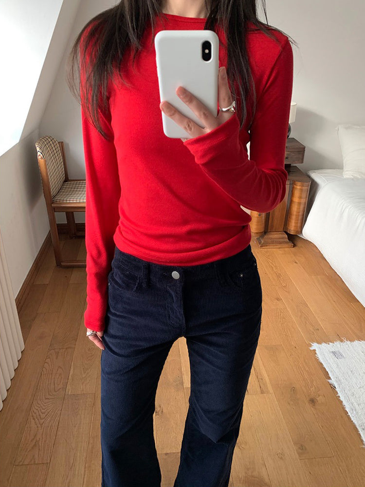 美色基礎圓領上衣