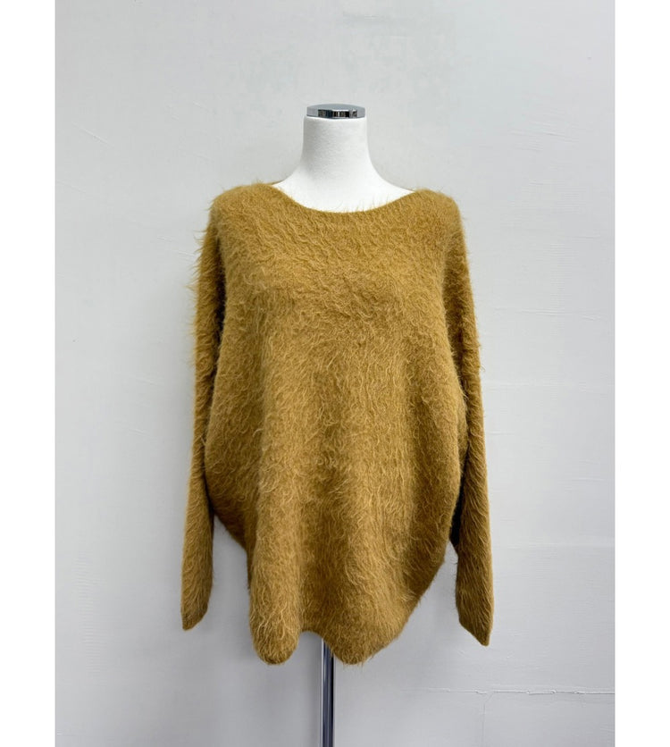 美肩毛流質感寬鬆毛衣