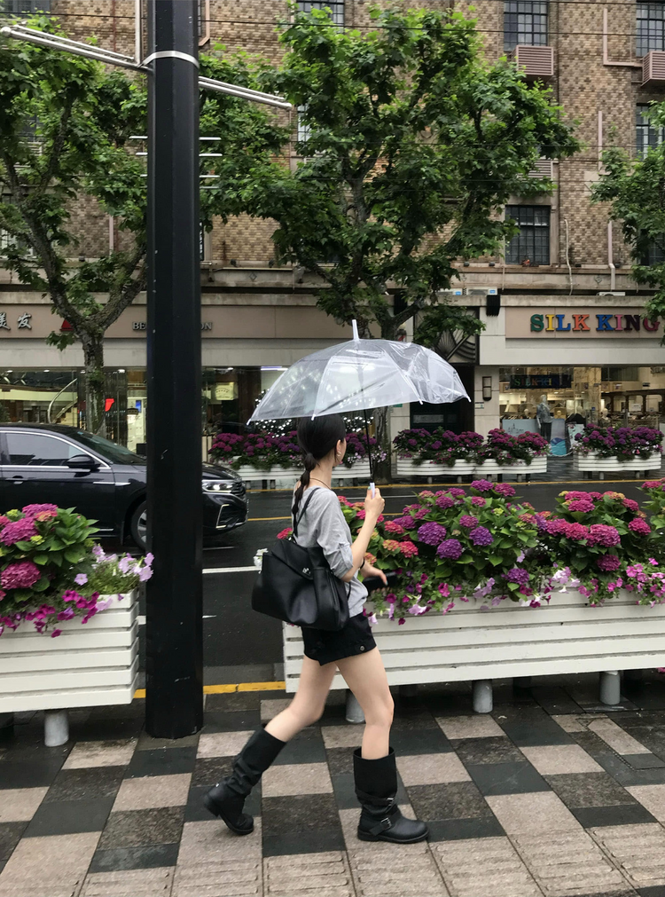 美色亨利領反折袖細節上衣