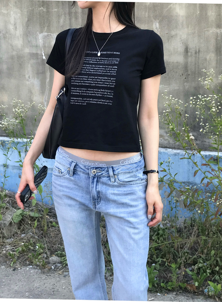 弧形口袋細節低腰牛仔褲