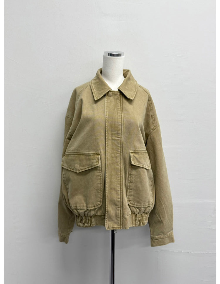 復古水洗感做舊外套