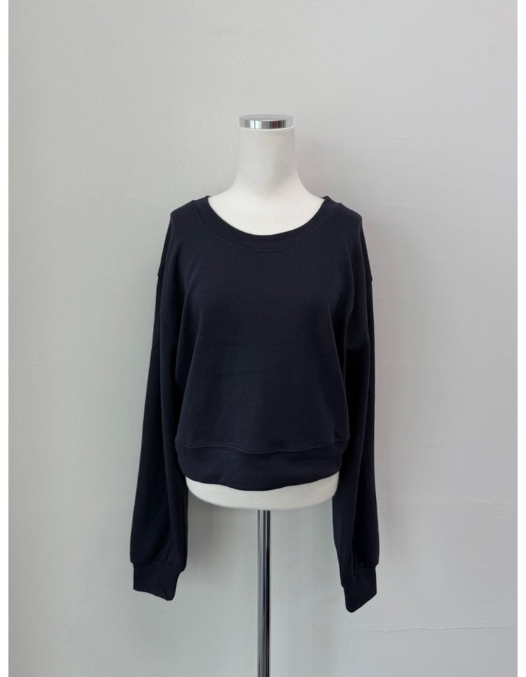 美肩U領修腰上衣