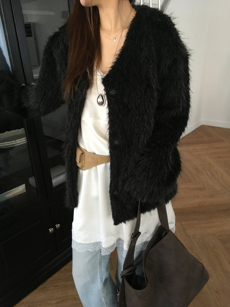 霧光蕾絲邊連身裙