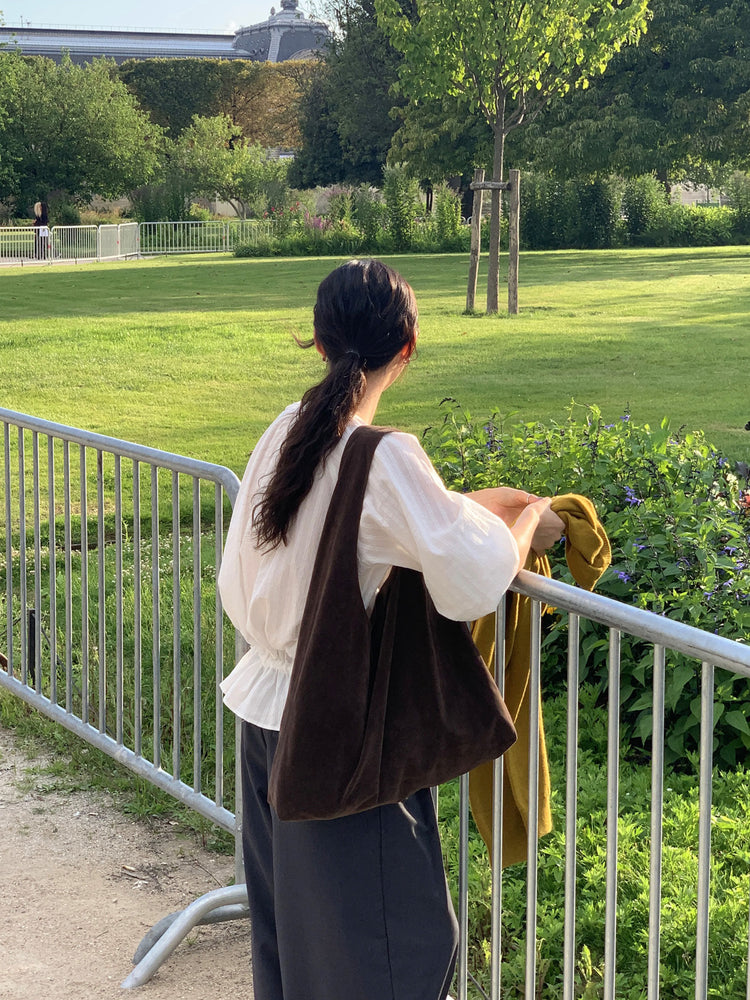 高質雙壓褶口袋細節直褲