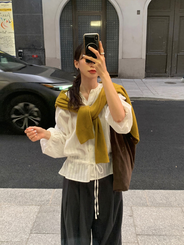 高質雙壓褶口袋細節直褲