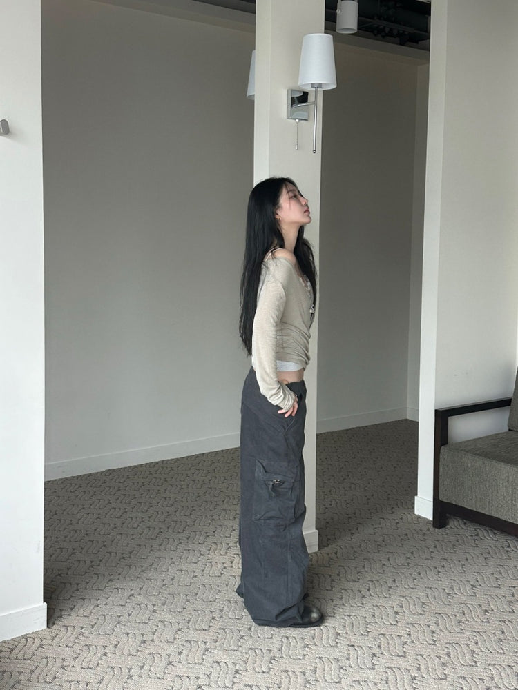 V領隨性修身上衣