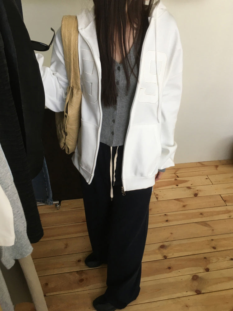 格紋反著腰頭細節棉褲