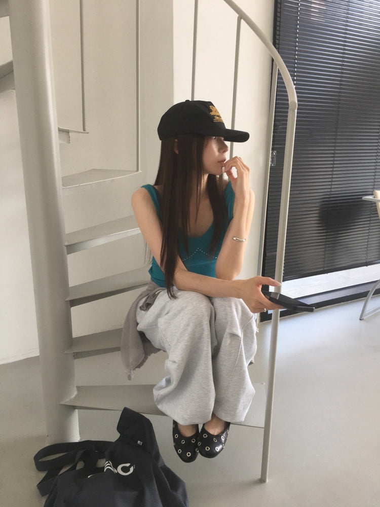 透膚圓領排鈕針織外套