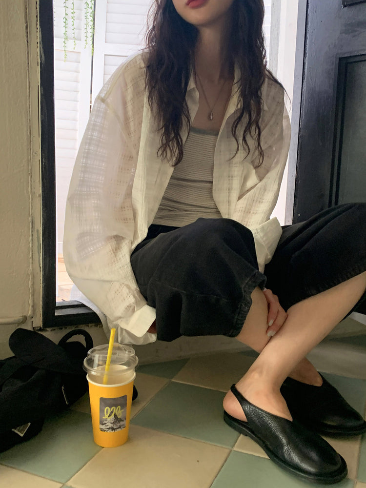條紋撞色基礎背心