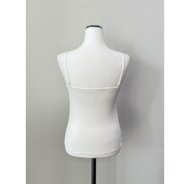 蕾絲邊可調節細節背心