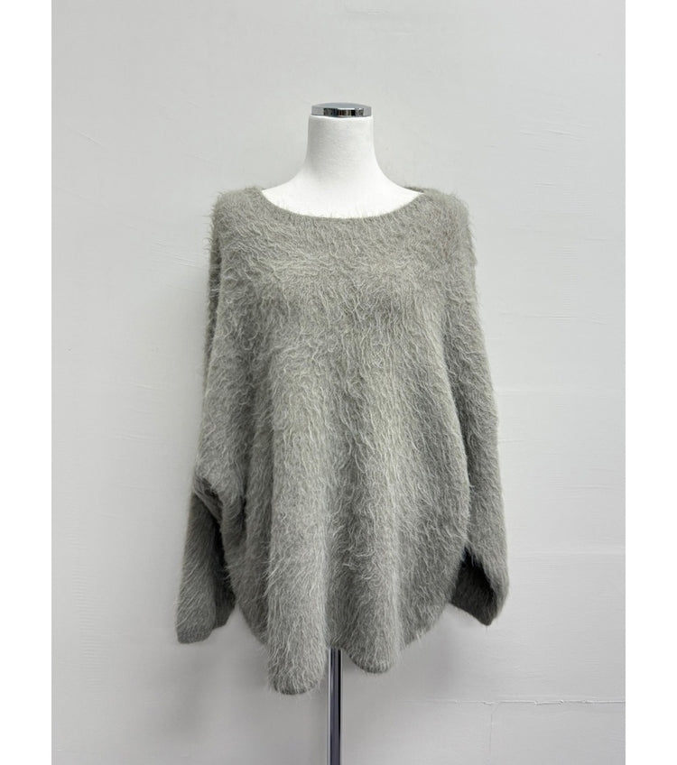 美肩毛流質感寬鬆毛衣