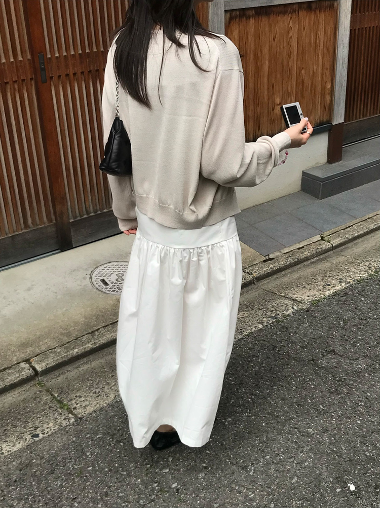 輕薄透膚美色針織外套