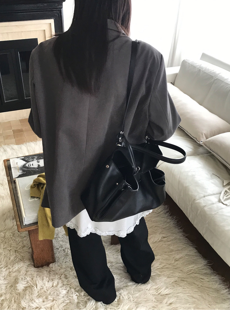 霧光澤蕾絲細節連身裙