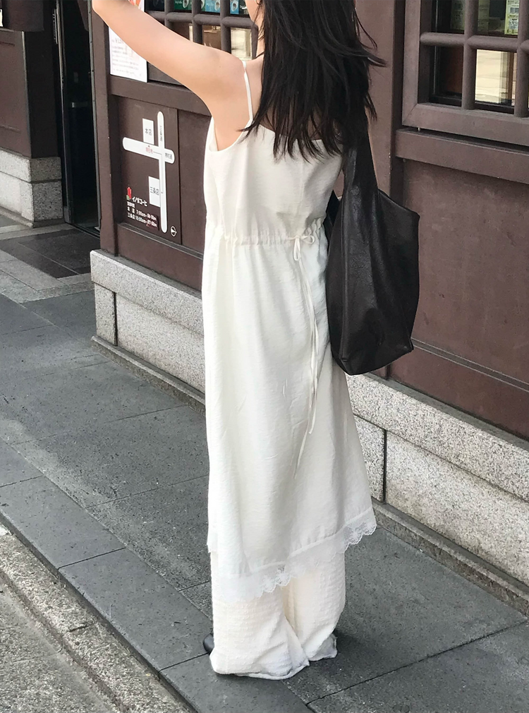 皺皺紋理美腿微喇叭褲