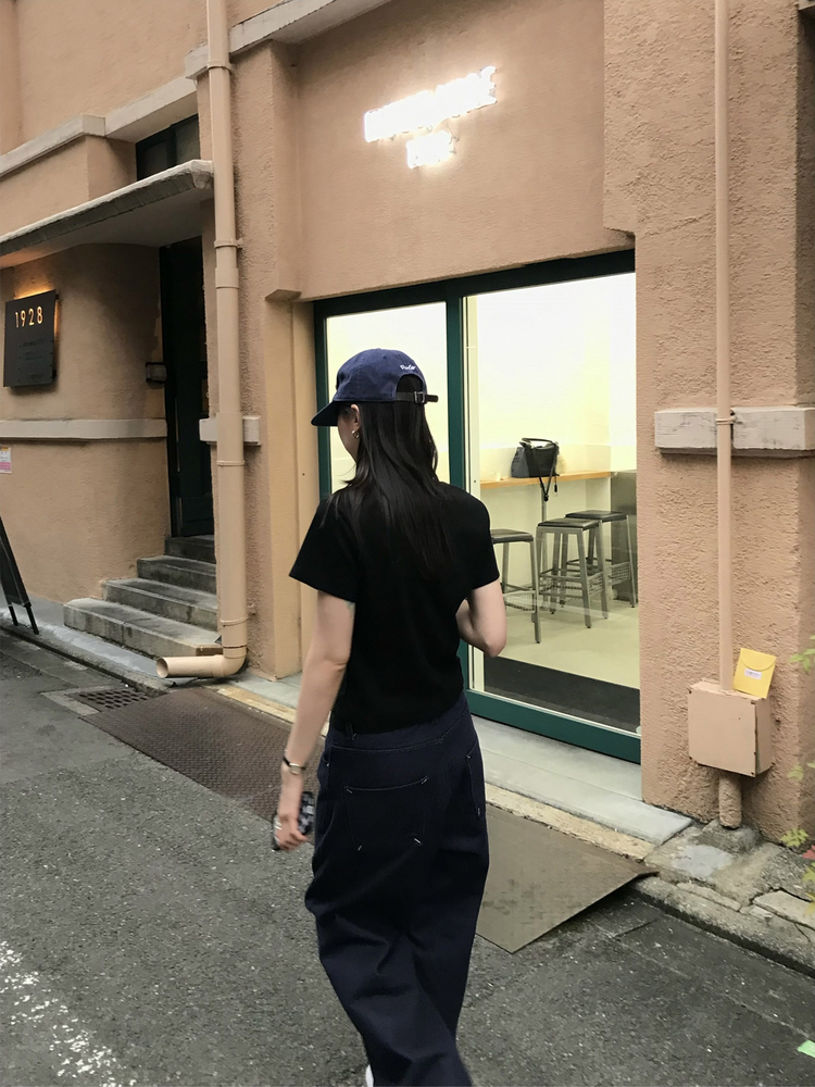 口袋明線細節牛仔褲