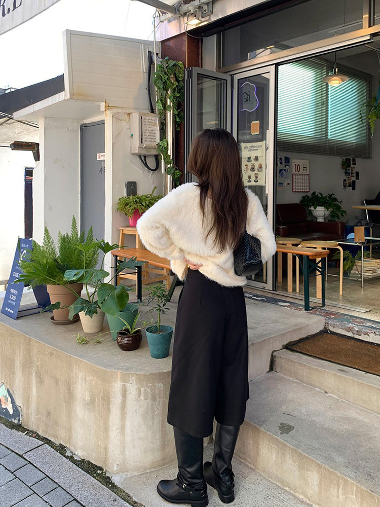 美色親膚毛絨質感外套