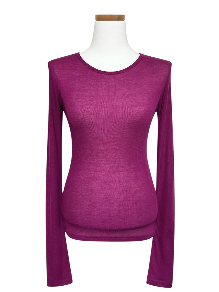 天絲微透基礎修身上衣