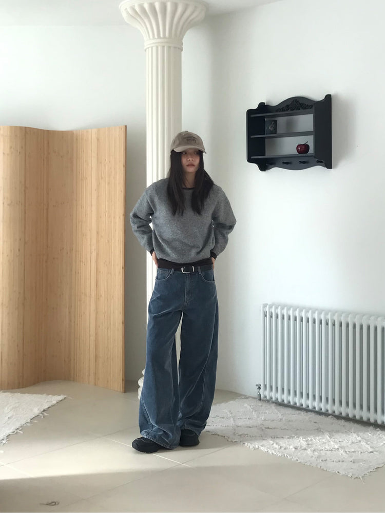 美色燈芯絨質感牛仔褲