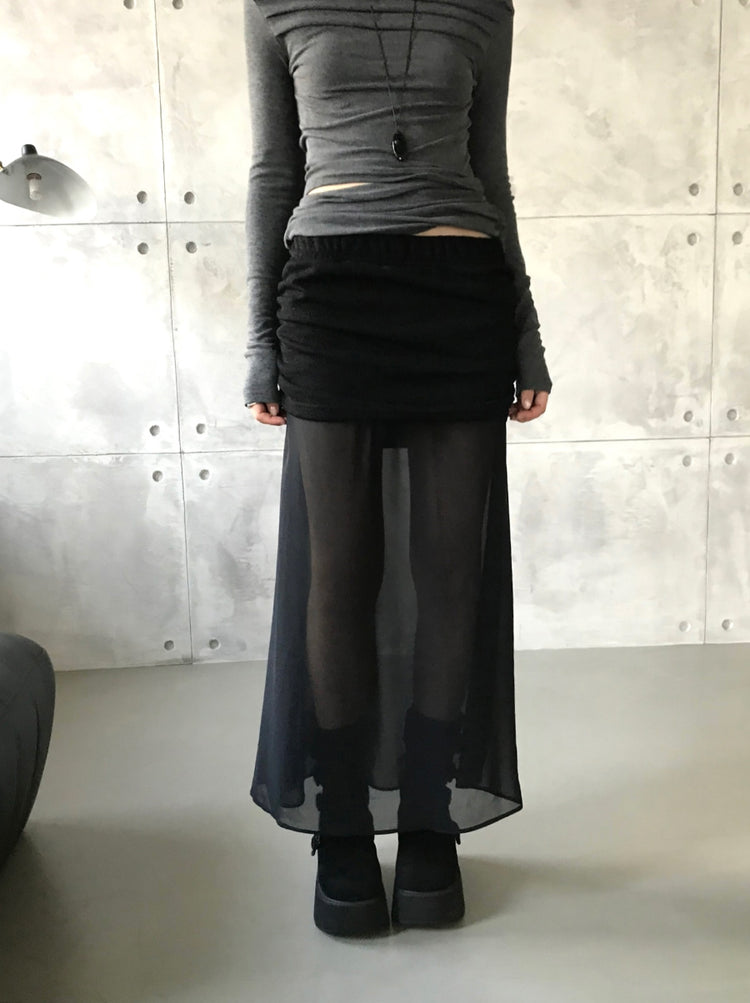 美肩側露腰細節上衣