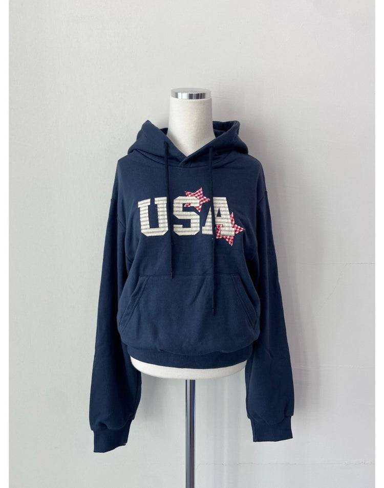 復古USA連帽衛衣