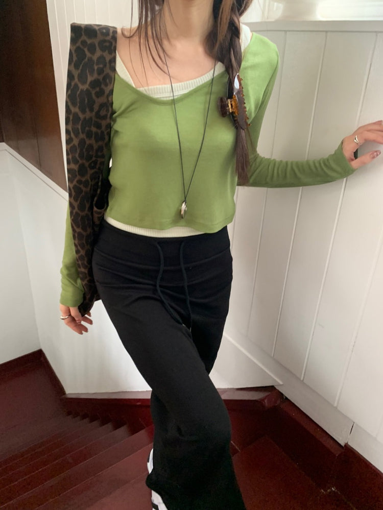 坑紋不對稱細節背心