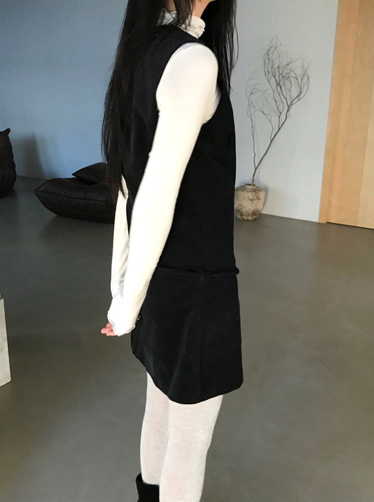 經典極簡腰帶細節連身裙