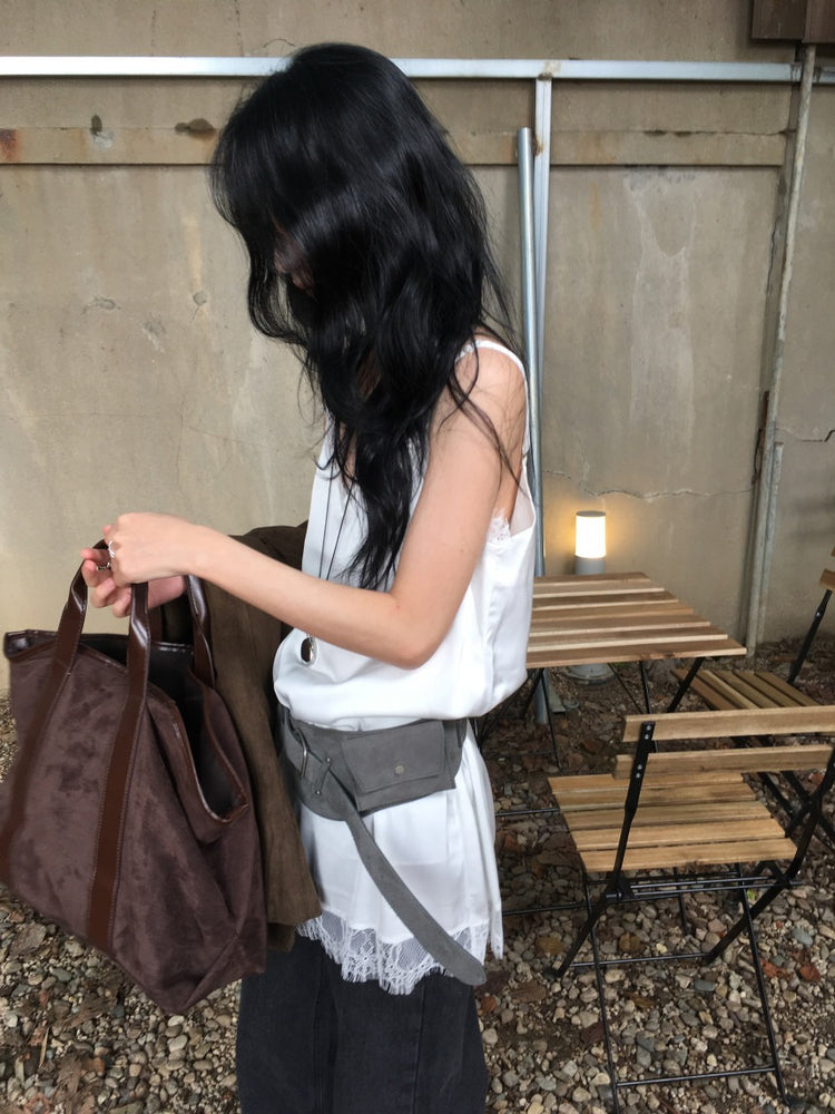 高質蕾絲邊光澤感連身裙