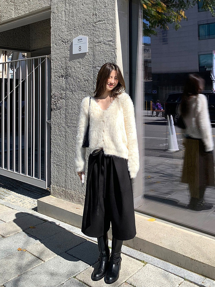 美色親膚毛絨質感外套