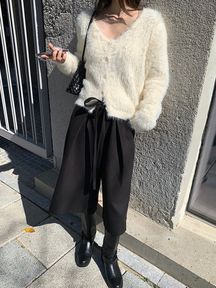 美色親膚毛絨質感外套