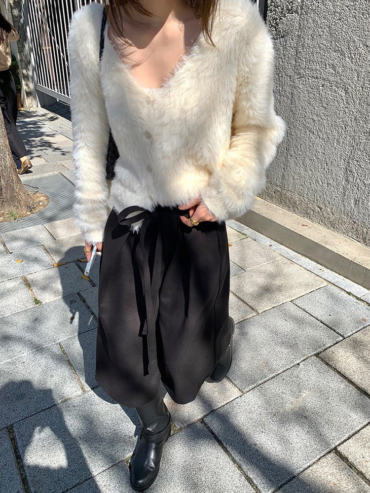 美色親膚毛絨質感外套