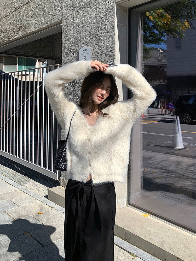 美色親膚毛絨質感外套