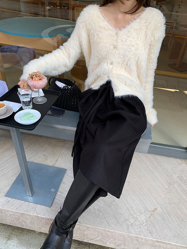 美色親膚毛絨質感外套