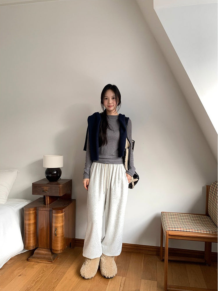 美色基礎圓領上衣