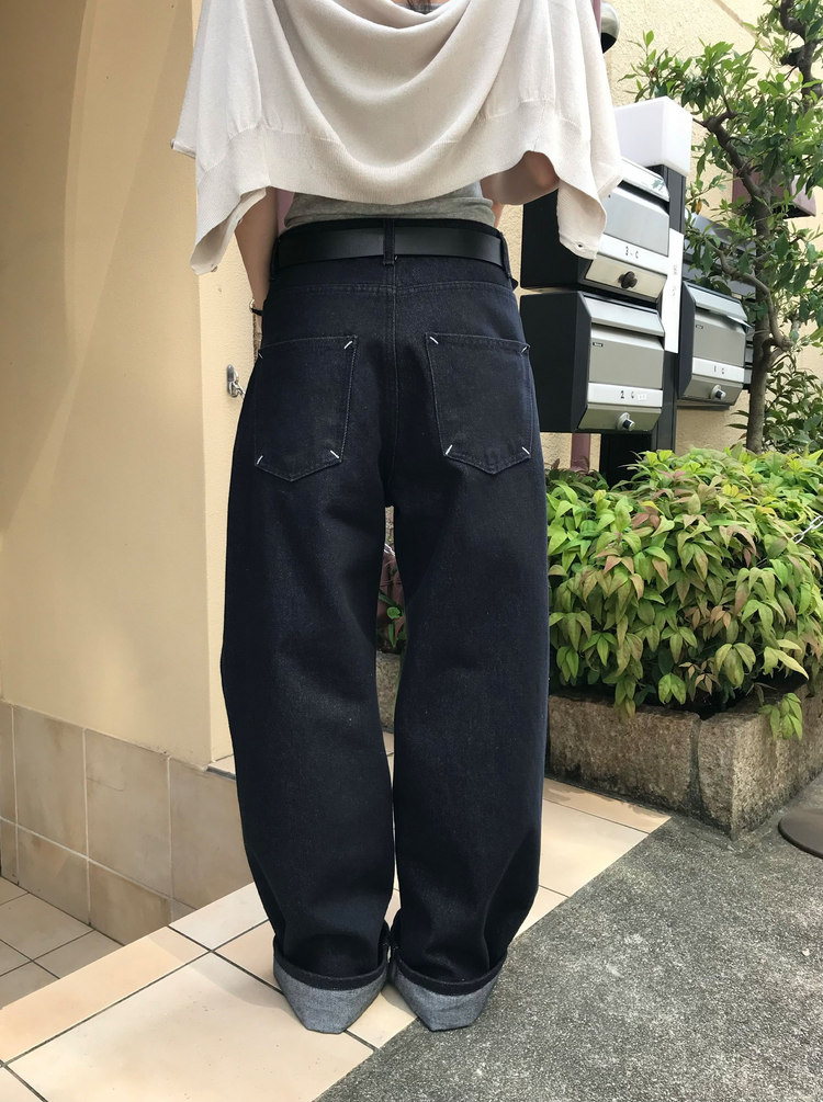 口袋明線細節牛仔褲