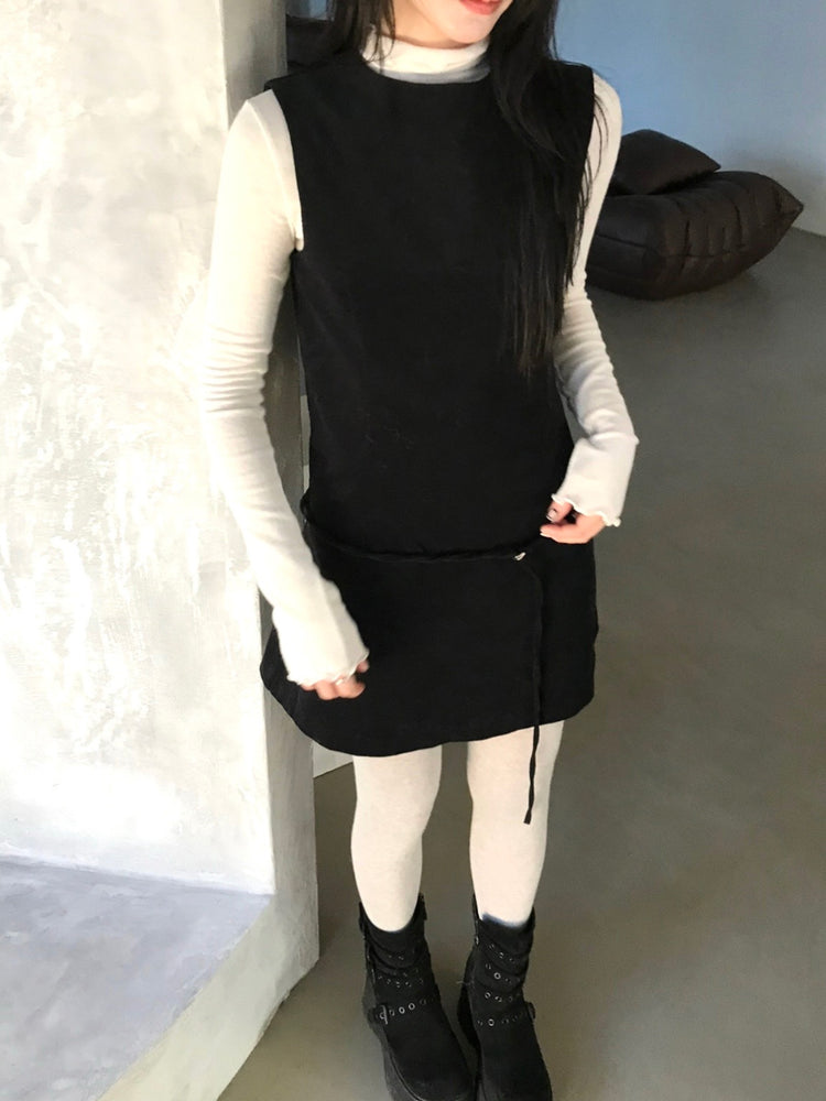 經典極簡腰帶細節連身裙