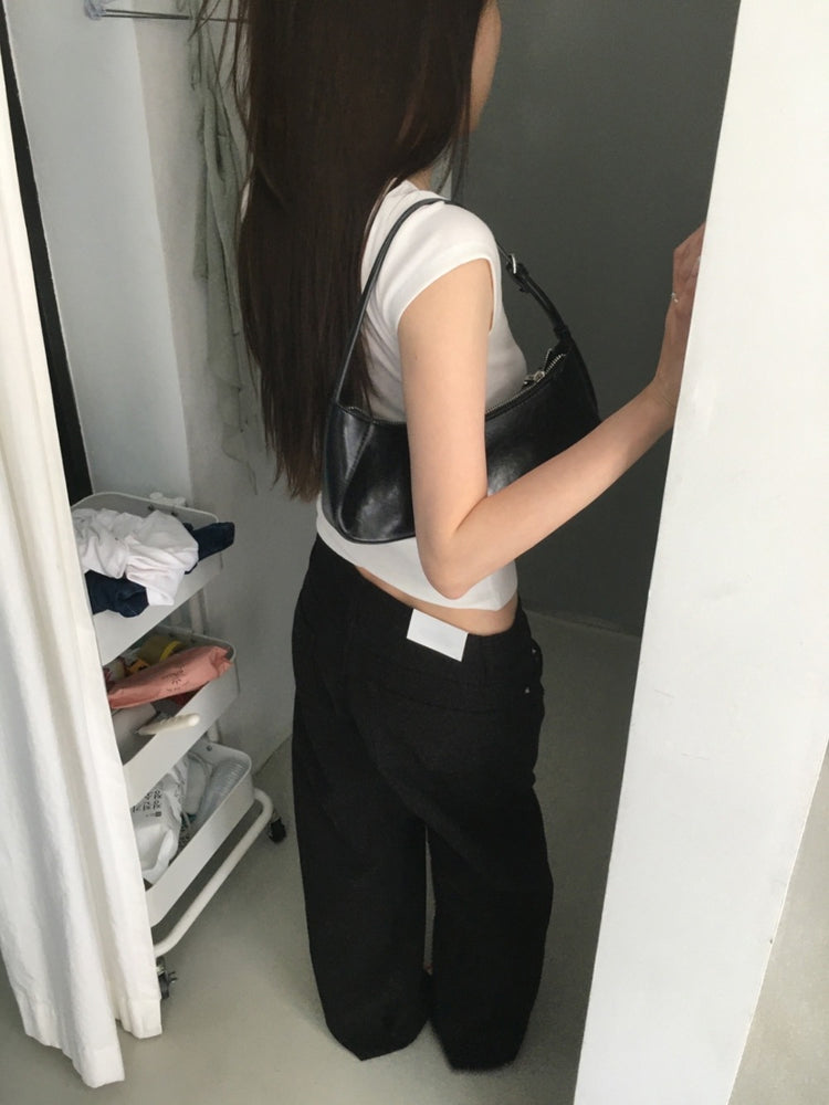 美色V領胸腺細節修身上衣
