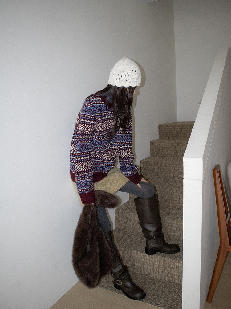 側扣細節率性長靴