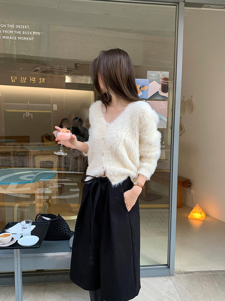 美色親膚毛絨質感外套