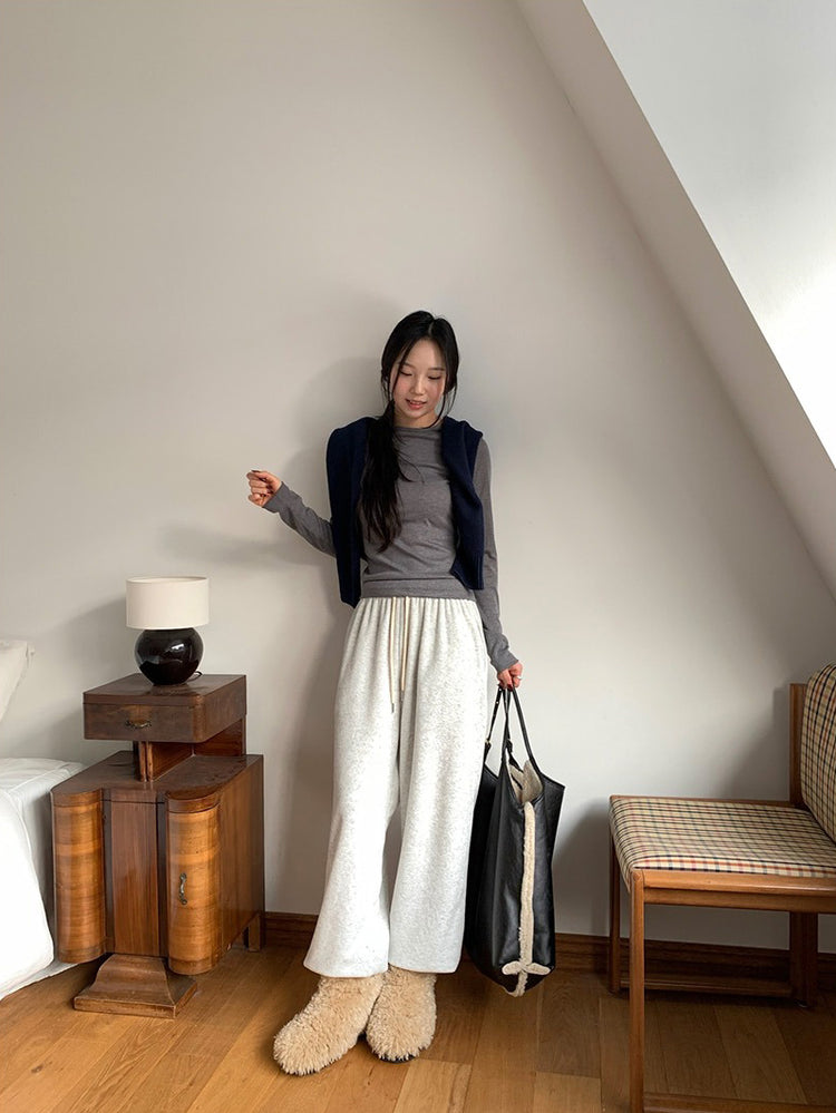 美色基礎圓領上衣